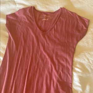 Pact maxi pink 100% organic cotton maxi T shirt dress size S